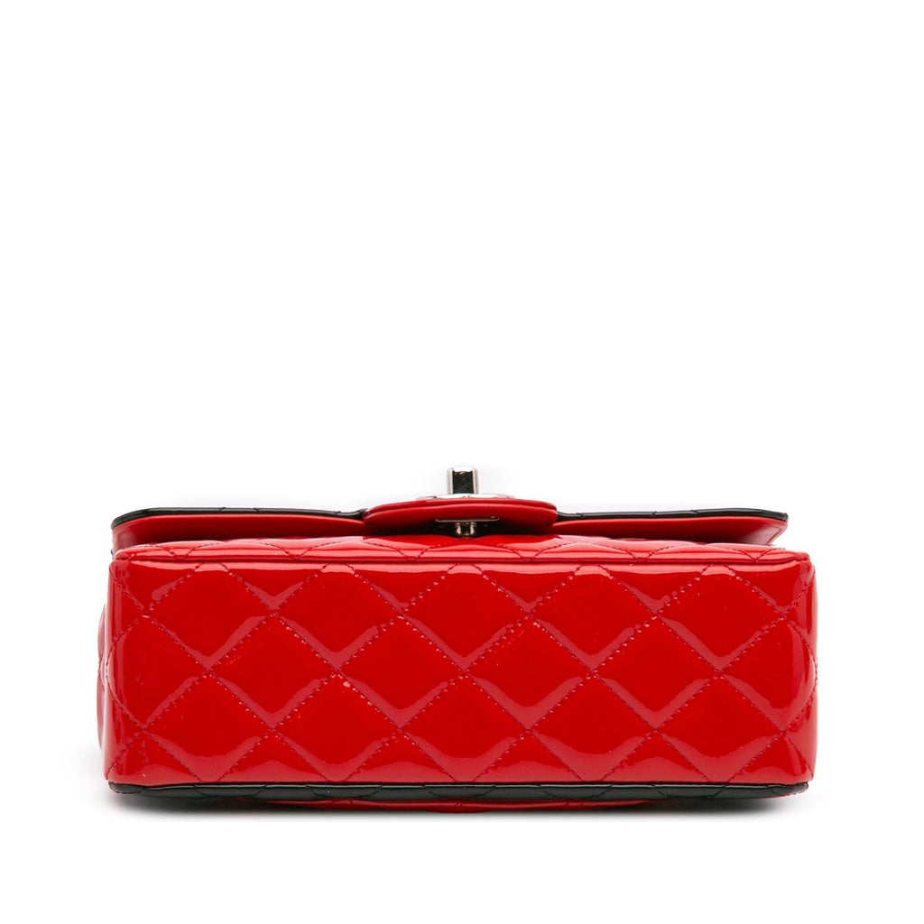 Chanel Mini Rectangular Bicolor Patent Single Flap