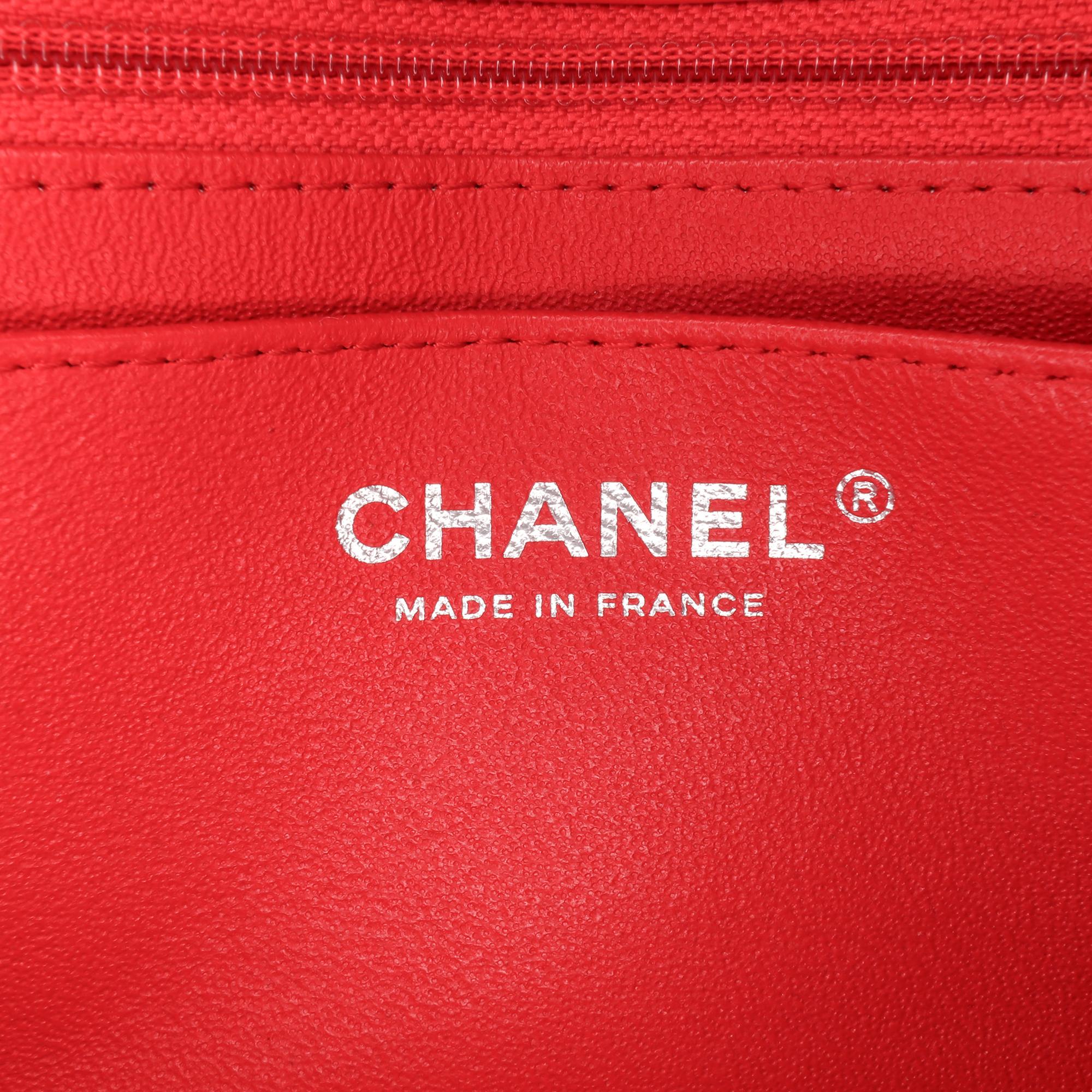 Chanel Mini Rectangular Bicolor Patent Single Flap