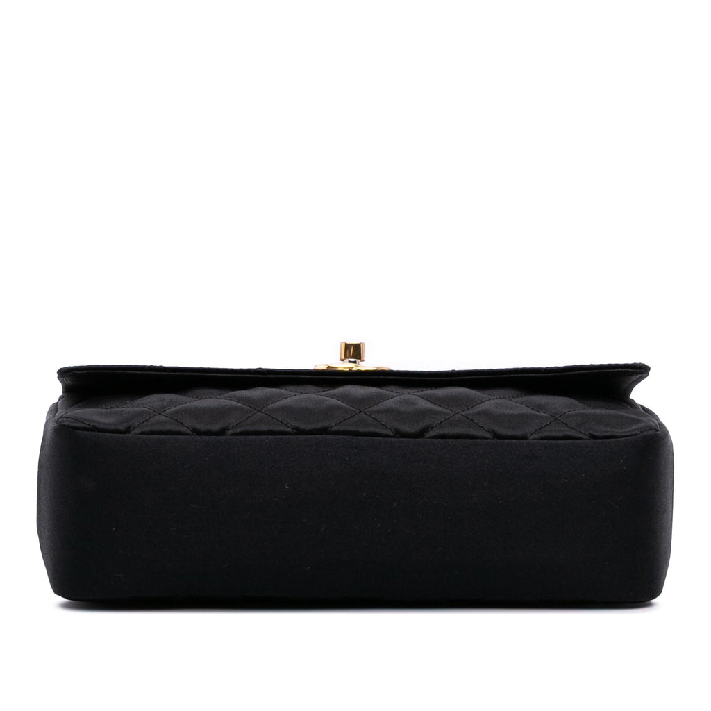 Chanel Mini Rectangular CC Quilted Satin Flap