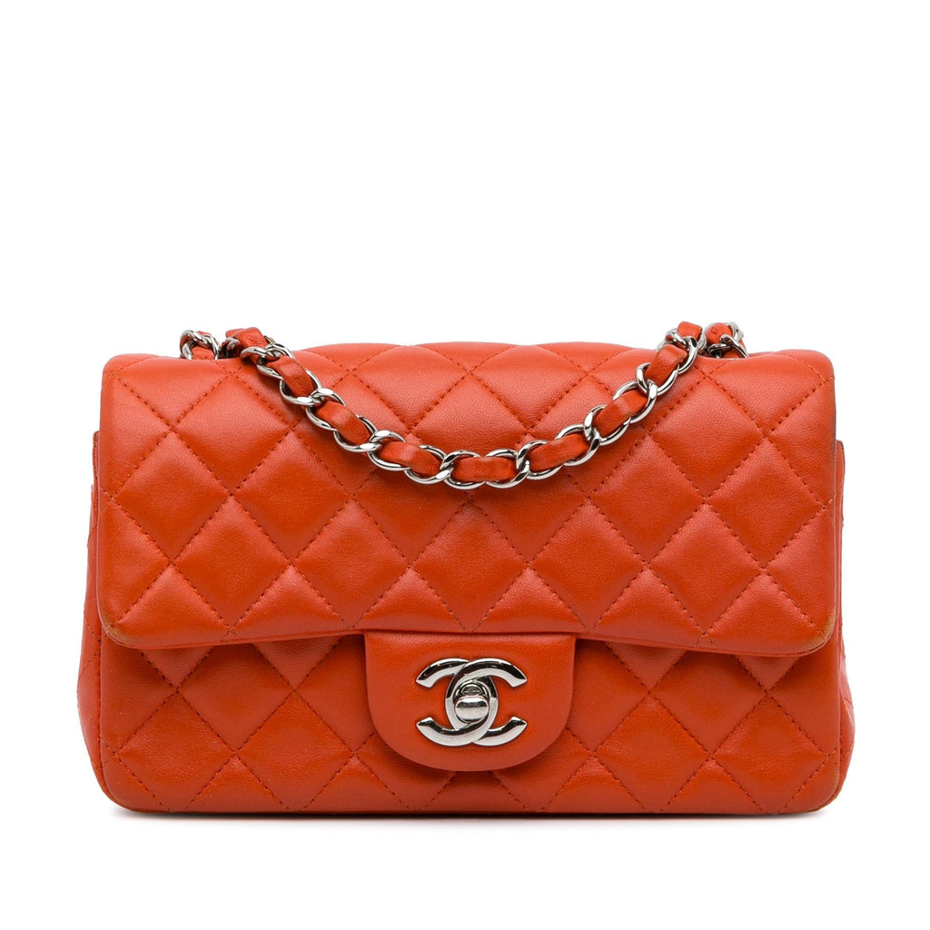 Chanel Mini Rectangular Classic Lambskin Single Flap
