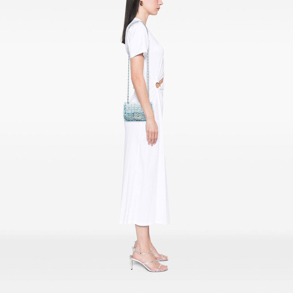 Chanel Mini Rectangular Classic Tweed Braided Single Flap