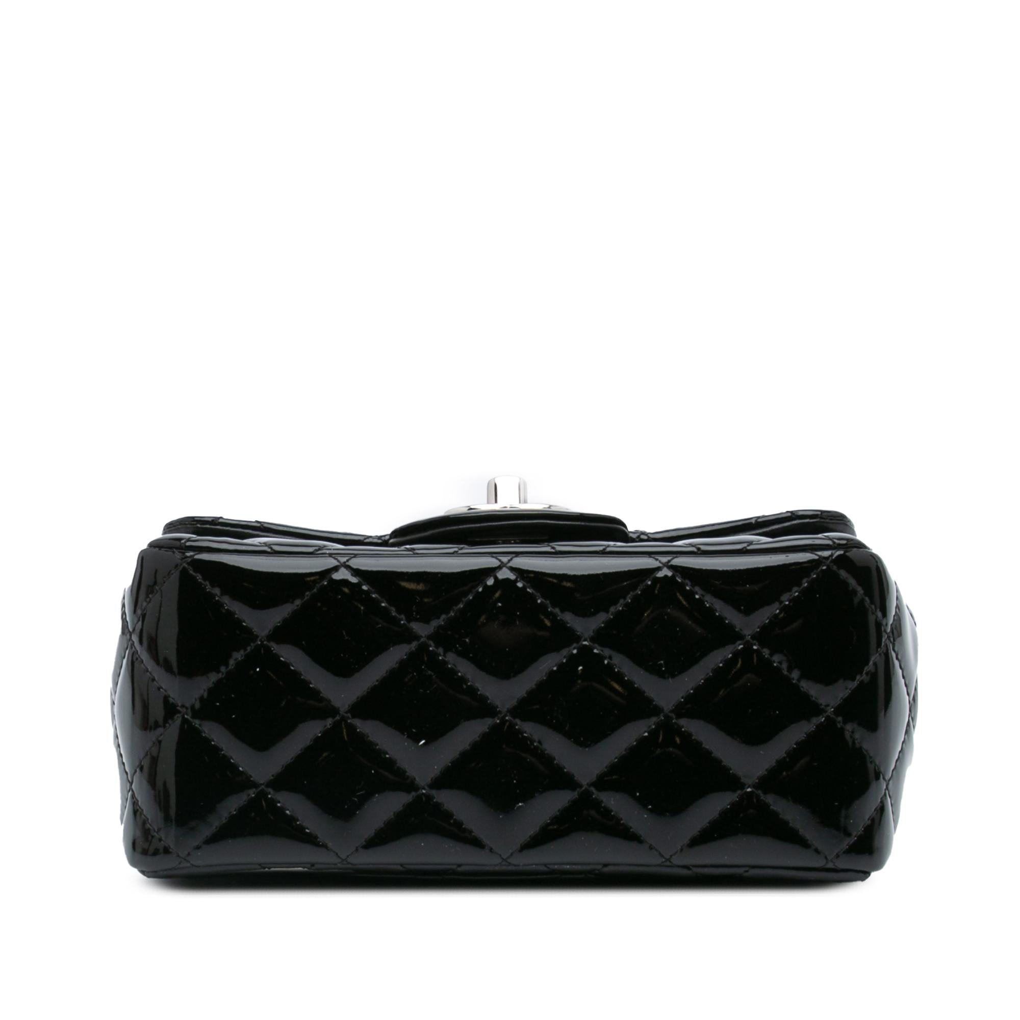 Chanel Mini Square Classic Patent Single Flap