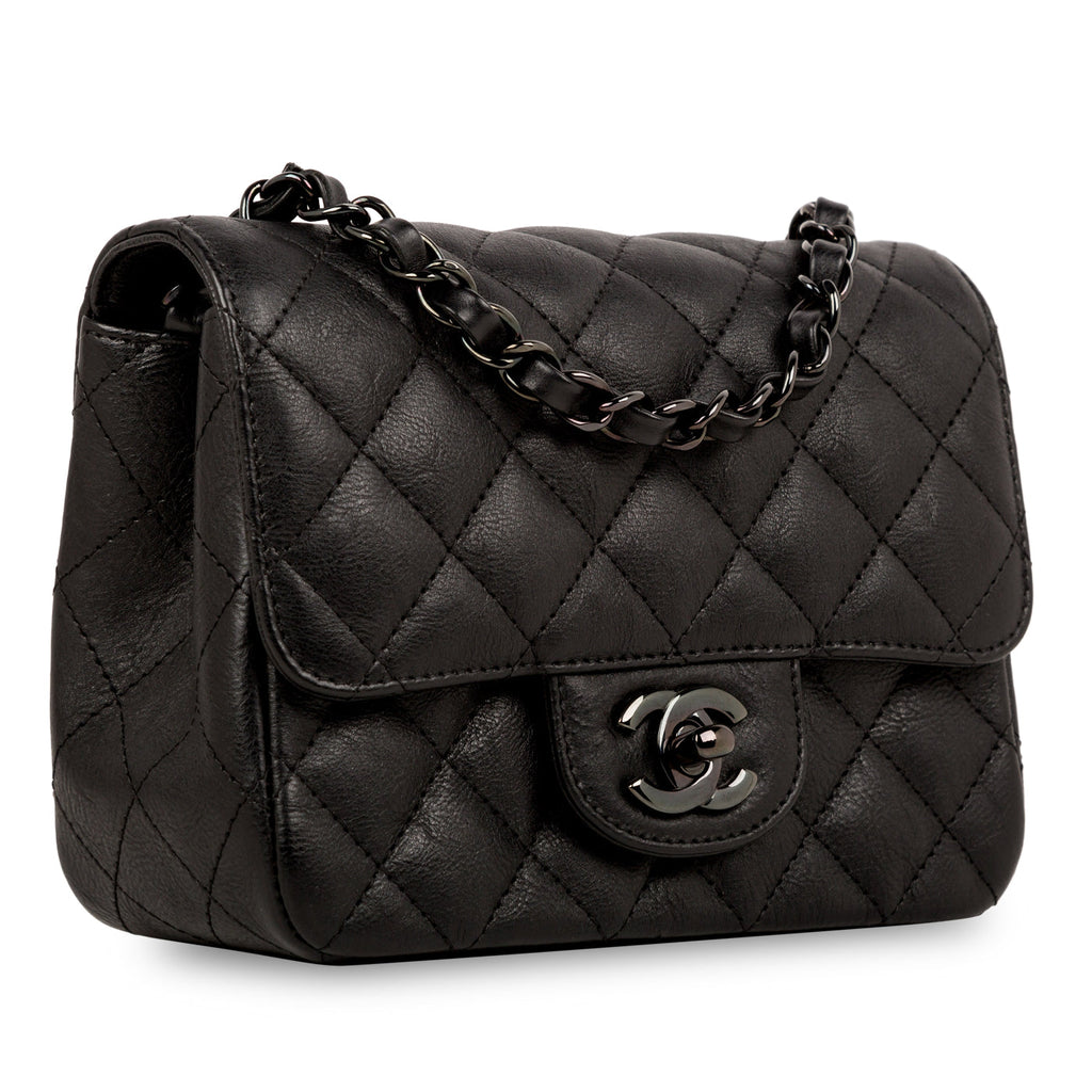 Chanel Classic Flap Bag - Mini Square - So Black