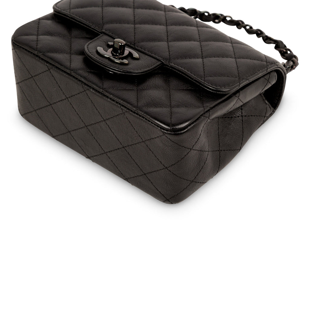 Chanel Classic Flap Bag - Mini Square - So Black