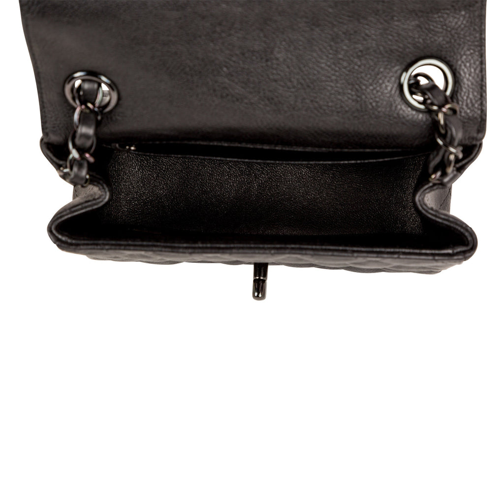 Chanel Classic Flap Bag - Mini Square - So Black