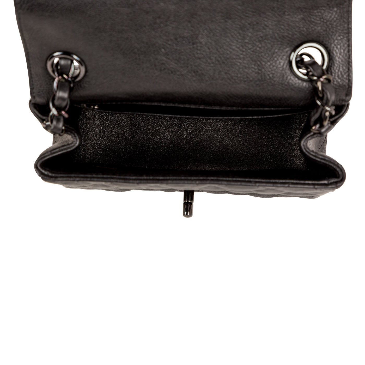 Chanel Classic Flap Bag - Mini Square - So Black