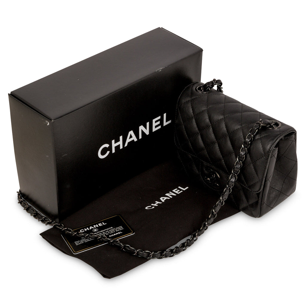 Chanel Classic Flap Bag - Mini Square - So Black