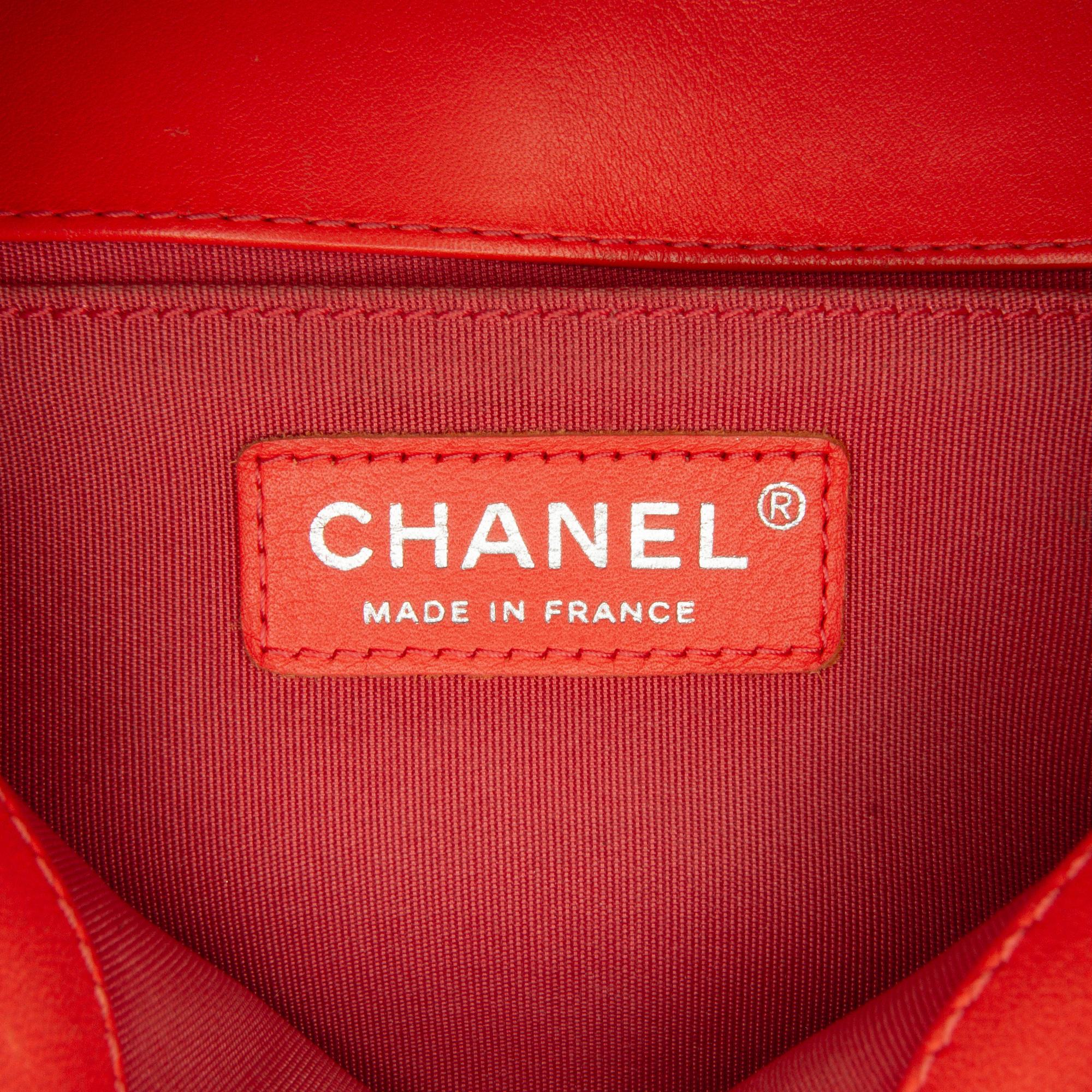 Chanel Old Medium Chevron Calfskin Boy Flap