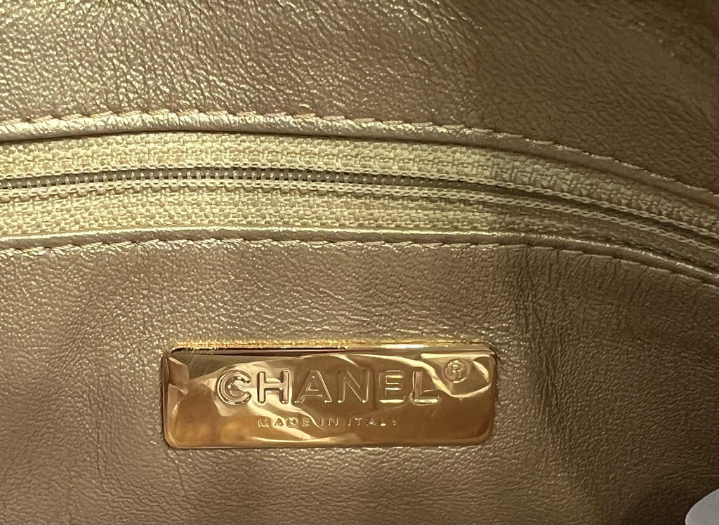 CHANEL PARIS NY ALL ABOUT CHAINS NAPPA LEATHER HOBO BAG