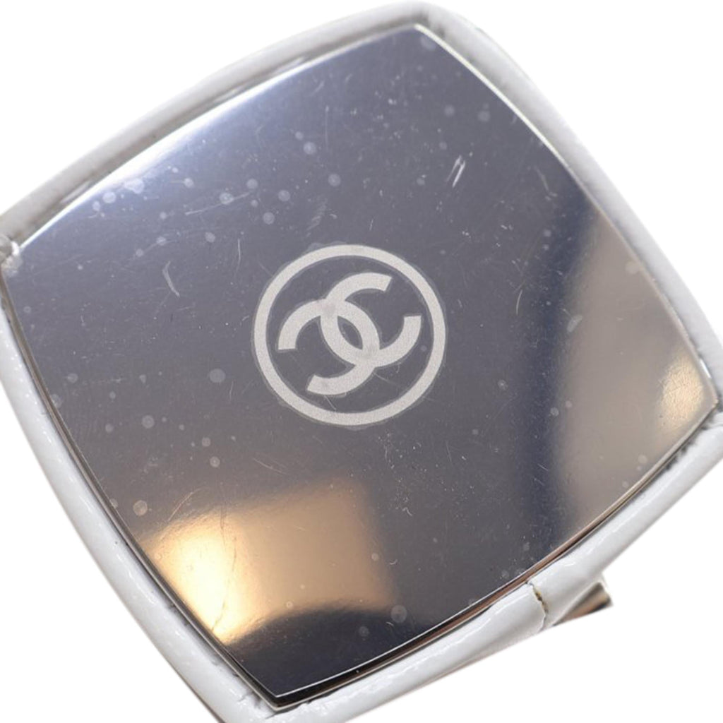 Chanel Patent Goatskin Make-Up Box Clutch With Chain