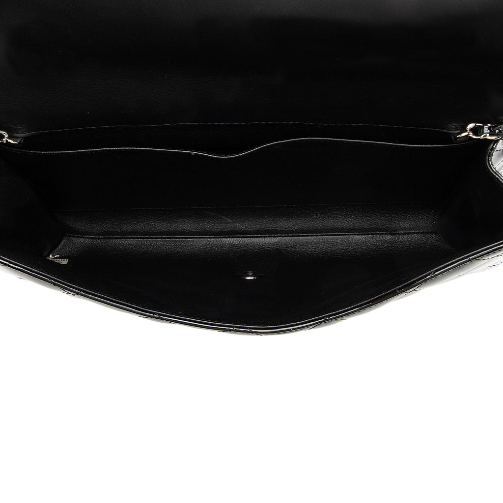 Chanel Patent Leather Classic Chain Flap Clutch