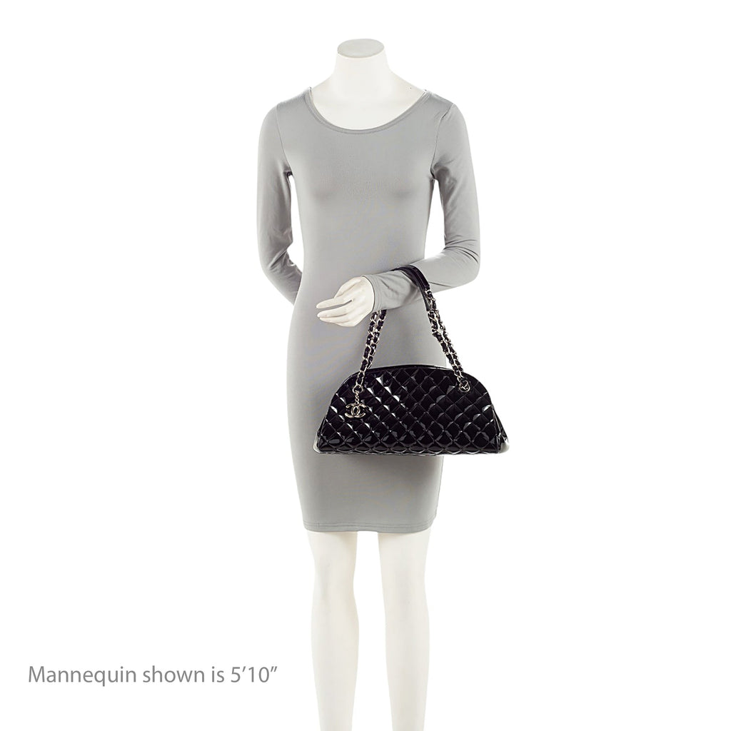 Chanel Patent Leather Just Mademoiselle Bowler Bag