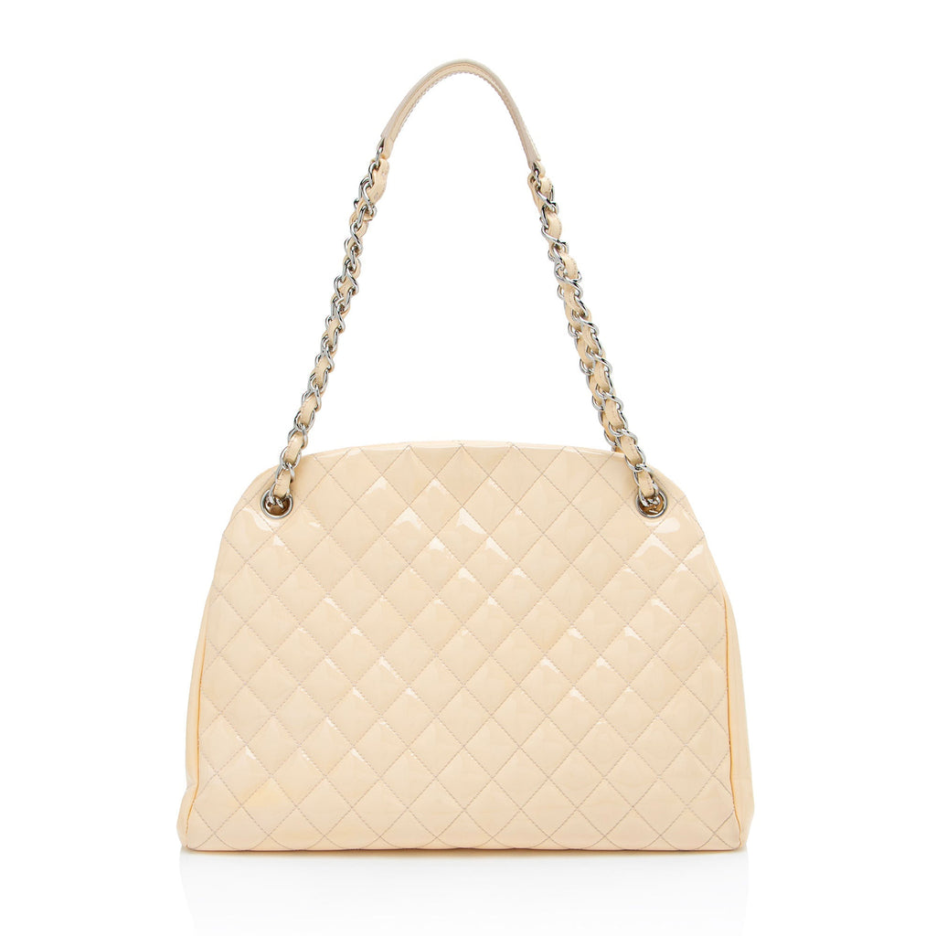 Chanel Patent Leather Just Mademoiselle Large Bowler Bag