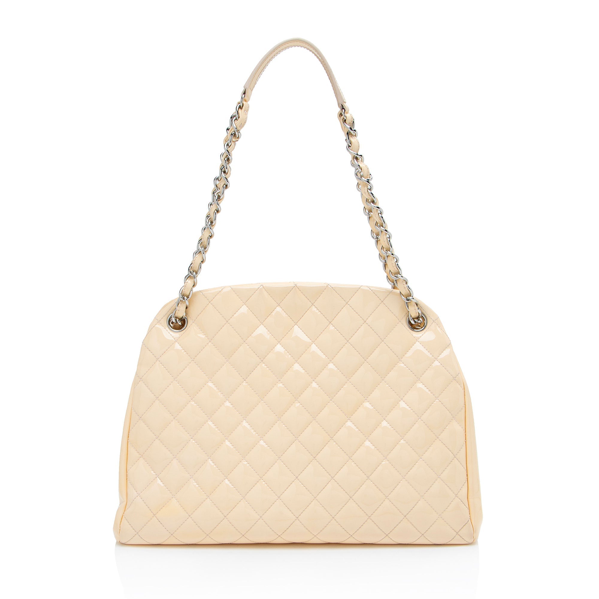 Chanel Patent Leather Just Mademoiselle Large Bowler Bag