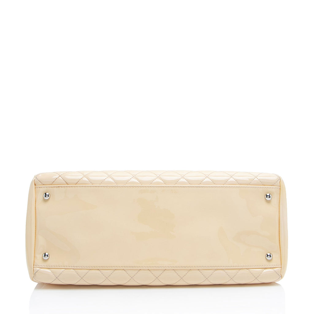 Chanel Patent Leather Just Mademoiselle Large Bowler Bag