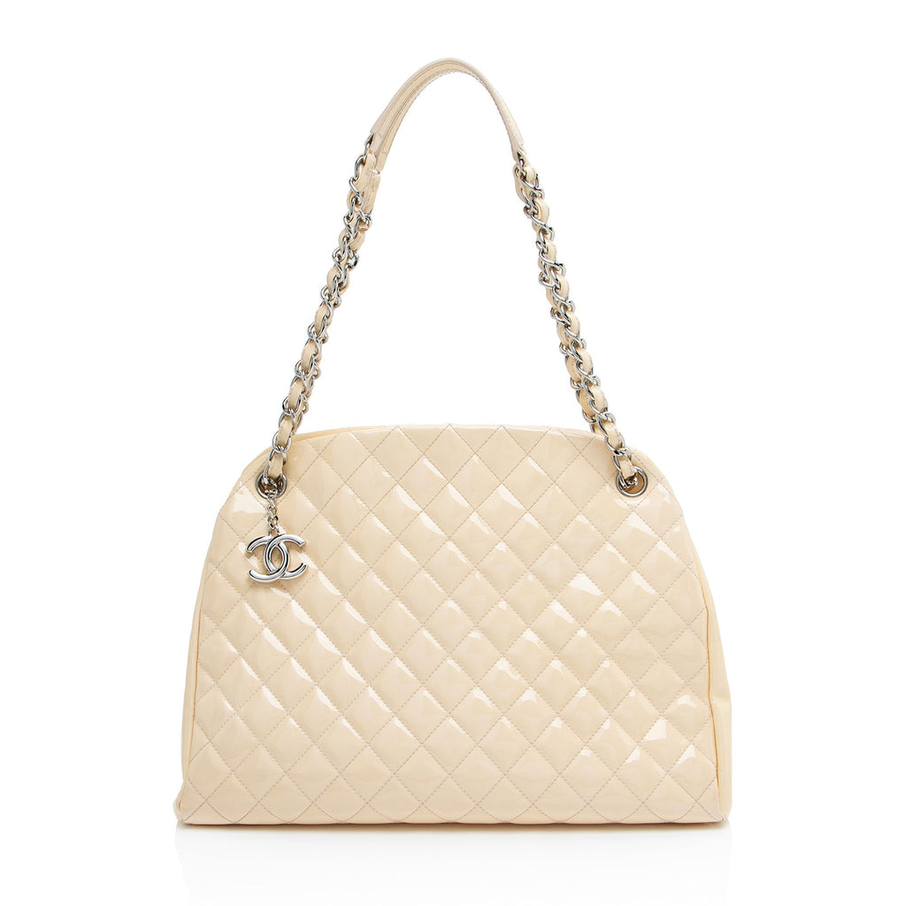 Chanel Patent Leather Just Mademoiselle Large Bowler Bag
