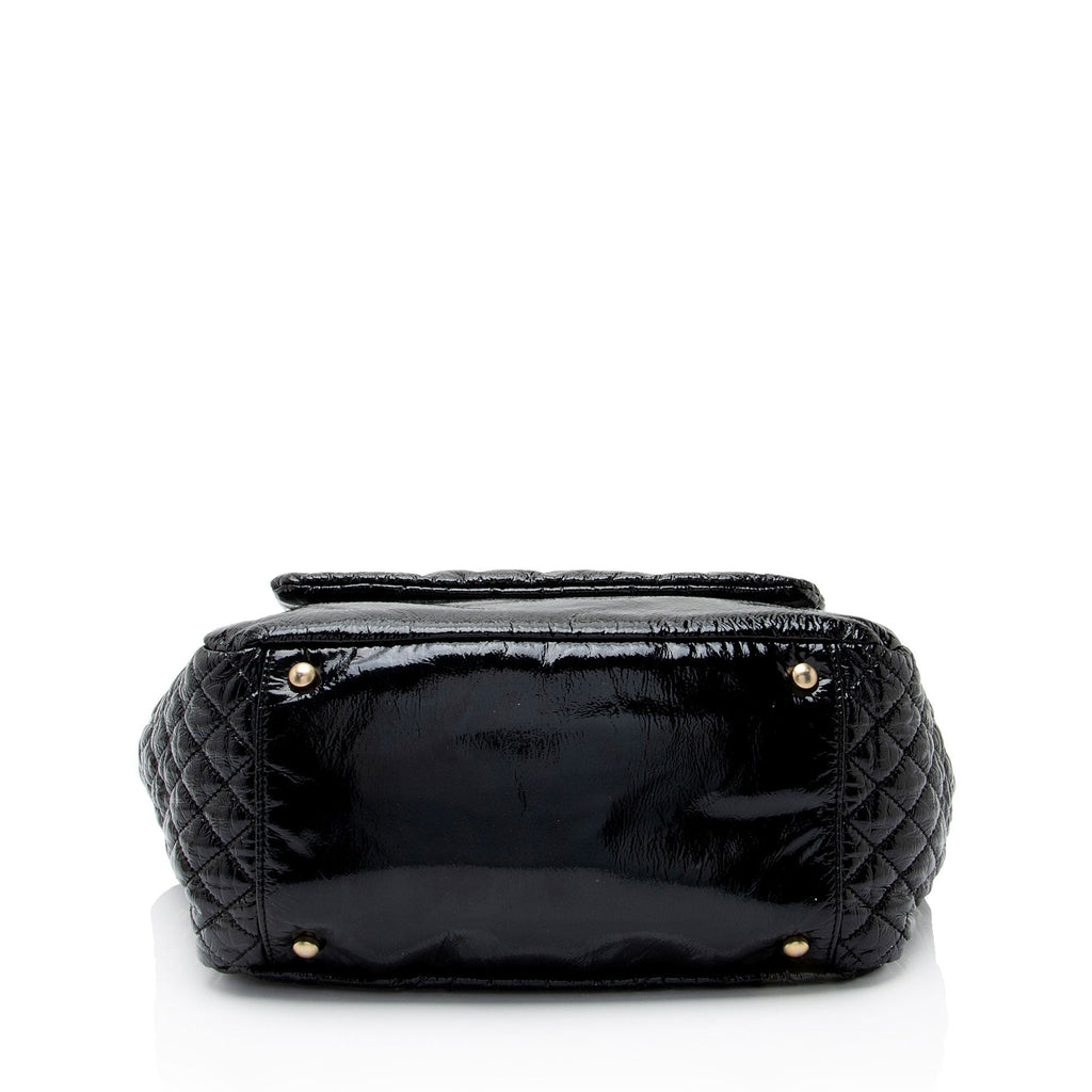 Chanel Patent Vinyl Rock and Chain Medium Shoulder Bag
