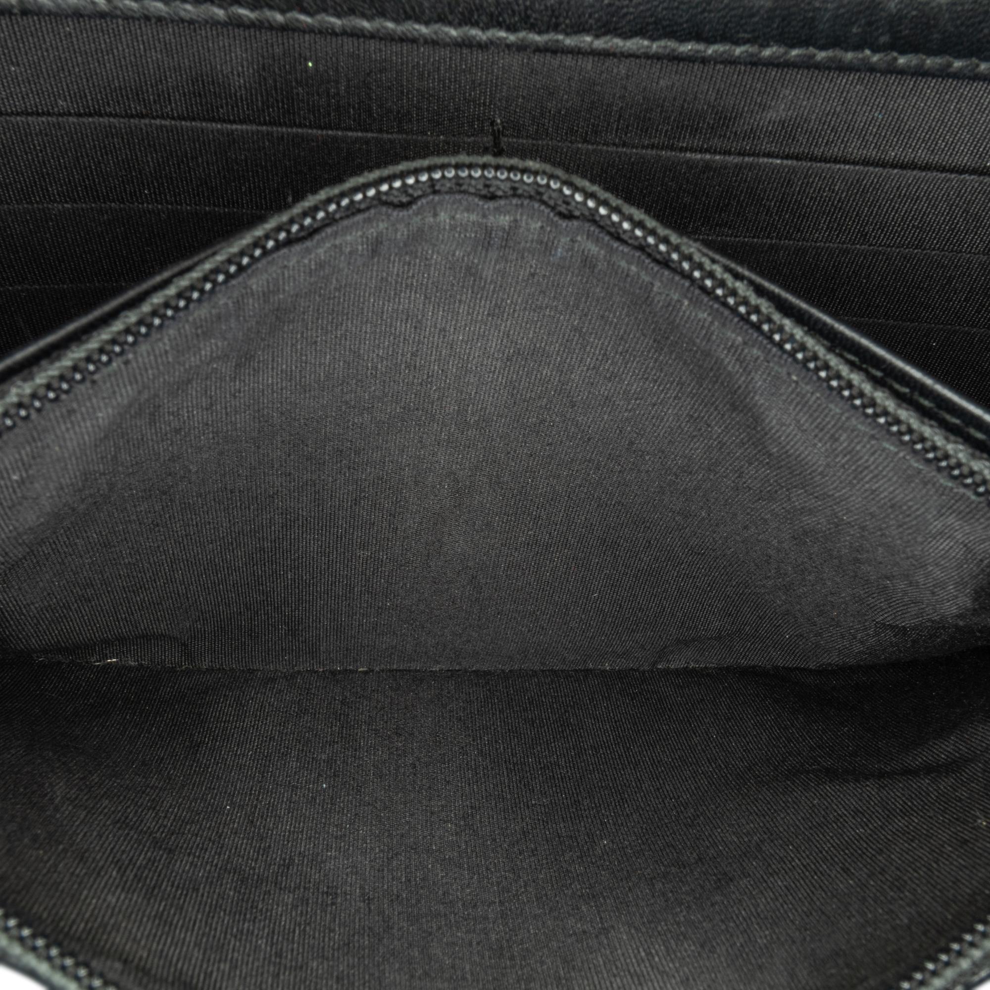 Chanel Pleated Crumpled Chevron Le Boy Wallet On Chain