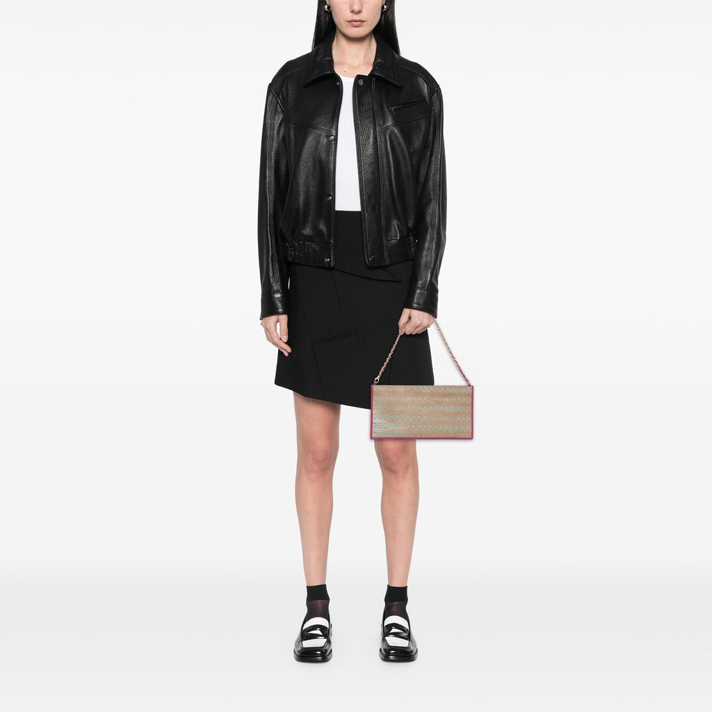 Chanel Pony Hair Logo Chain Pochette