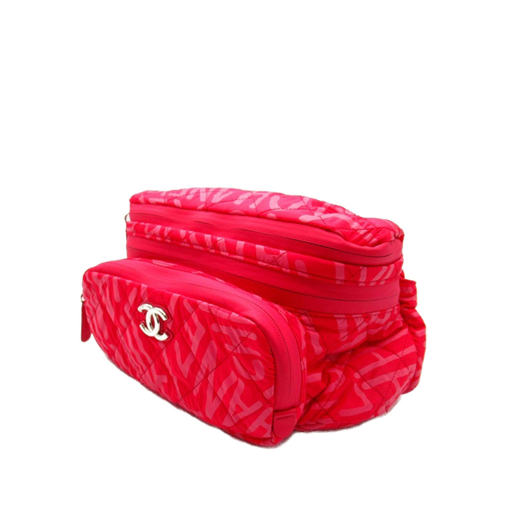 Chanel Printed Nylon Coco Neige Convertible Backpack (SHG-P2b20T)