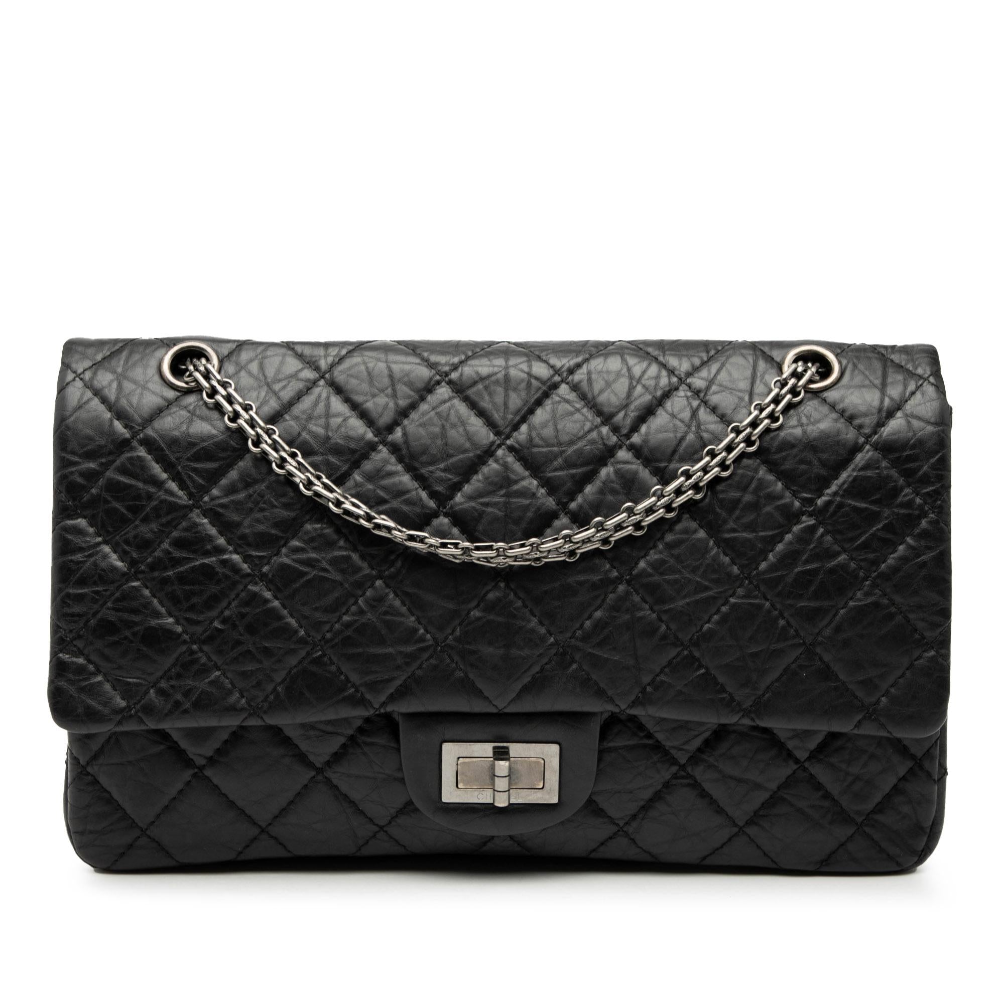 Chanel Quilted Aged Calfskin Reissue 2.55 Double Flap 227