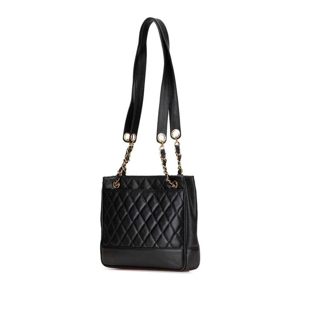 Chanel Quilted Caviar Chain Tote