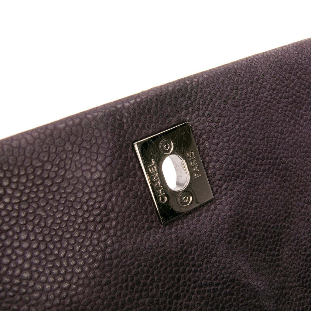 Chanel Quilted Iridescent Caviar Lady Pearly Flap