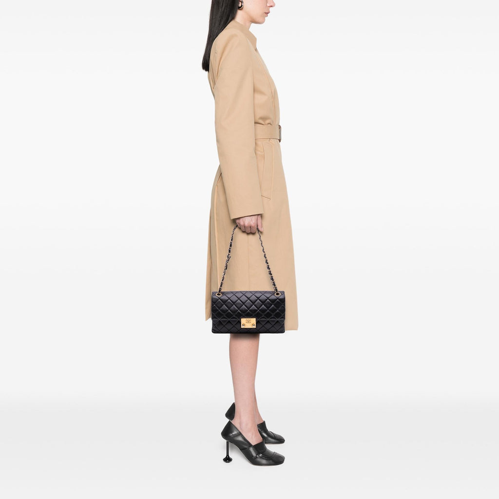 Chanel Quilted Lambskin Pagoda Accordion Flap
