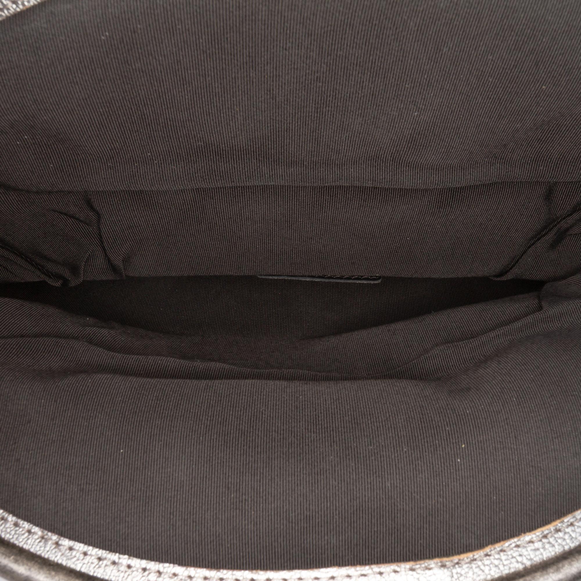 Chanel Quilted Metallic Goatskin Tabatiere Kisslock Foldover Clutch