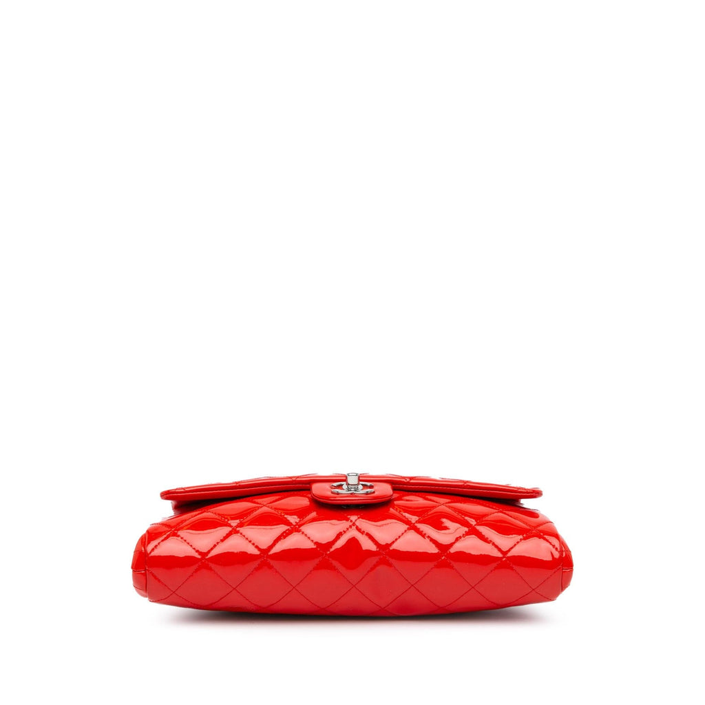 Chanel Quilted Patent New Clutch With Chain (SHG-SbQhLa)