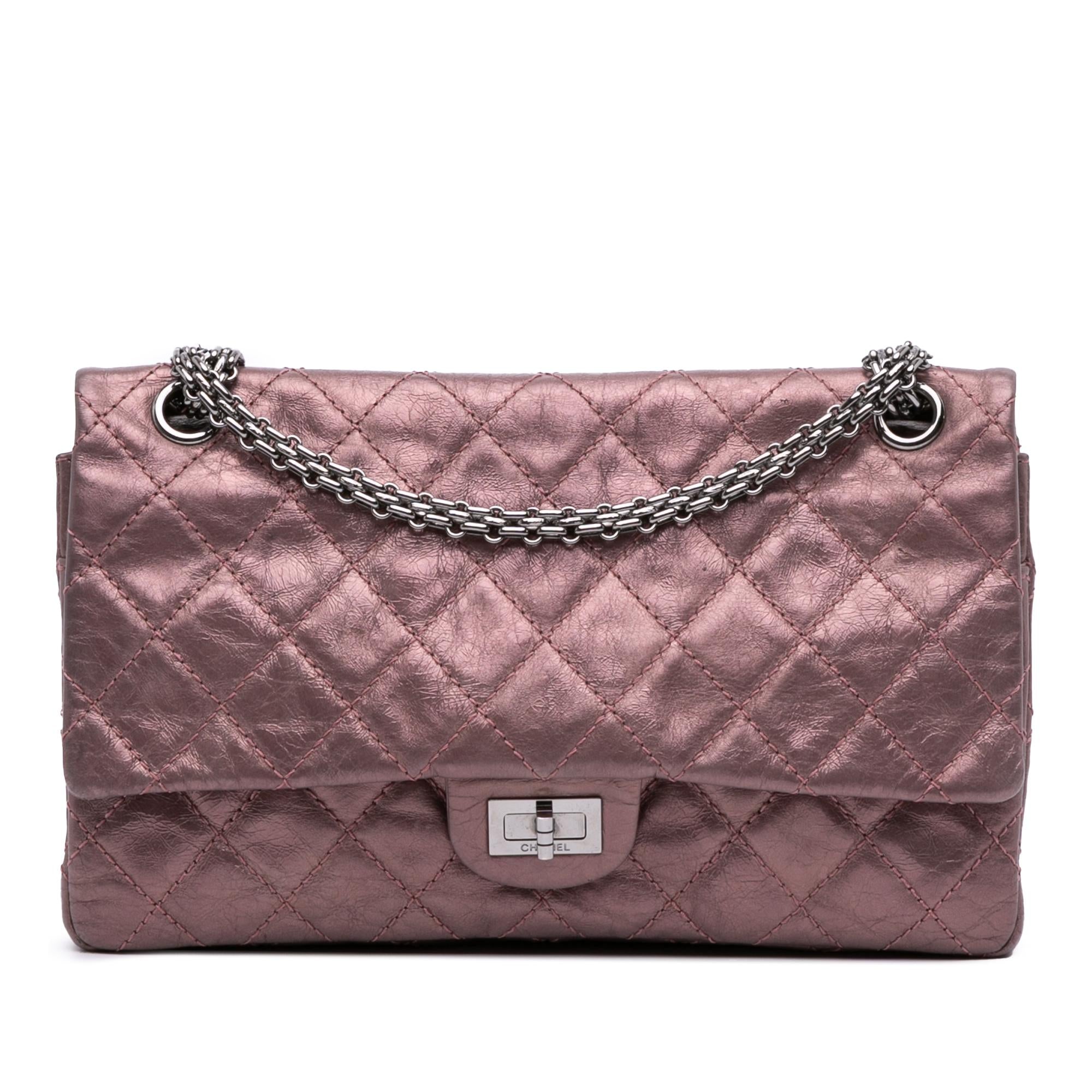 Chanel Reissue 2.55 Aged Metallic Calfskin Double Flap 226