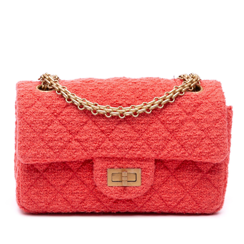 Chanel Reissue 2.55 Quilted Tweed Single Flap 224
