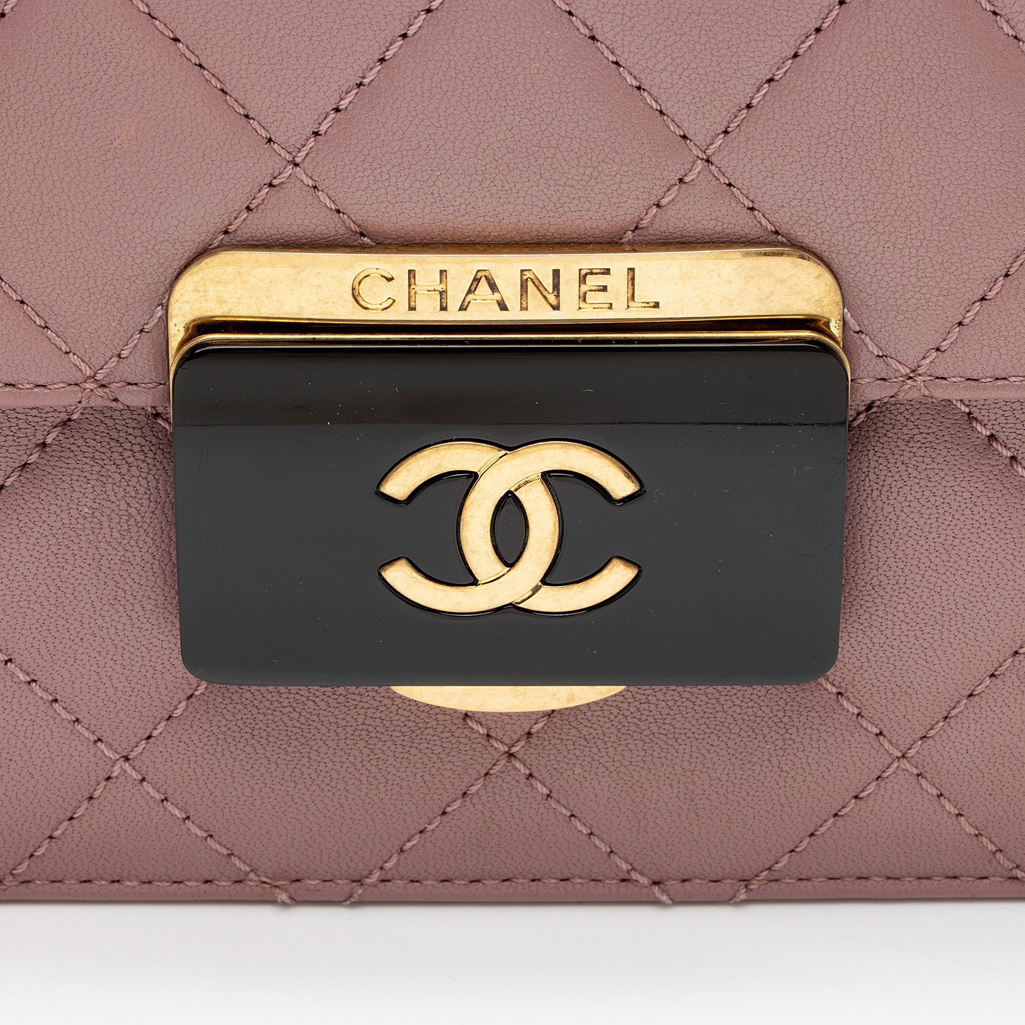 Chanel Sheepskin Beauty Lock Medium Flap Bag