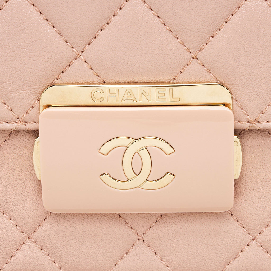 Chanel Sheepskin Beauty Lock Small Flap Bag