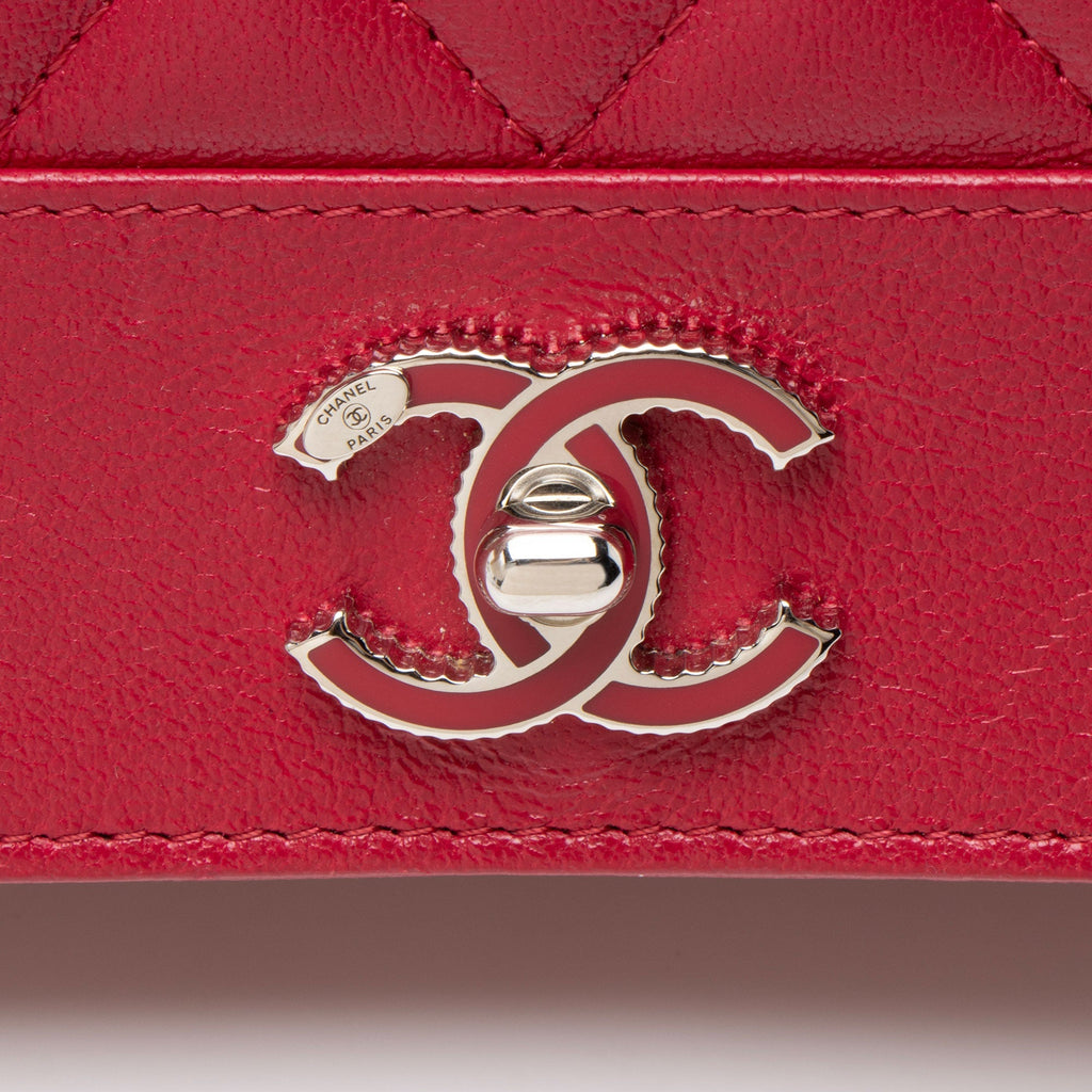 Chanel Sheepskin Mademoiselle Vintage Wallet on Chain