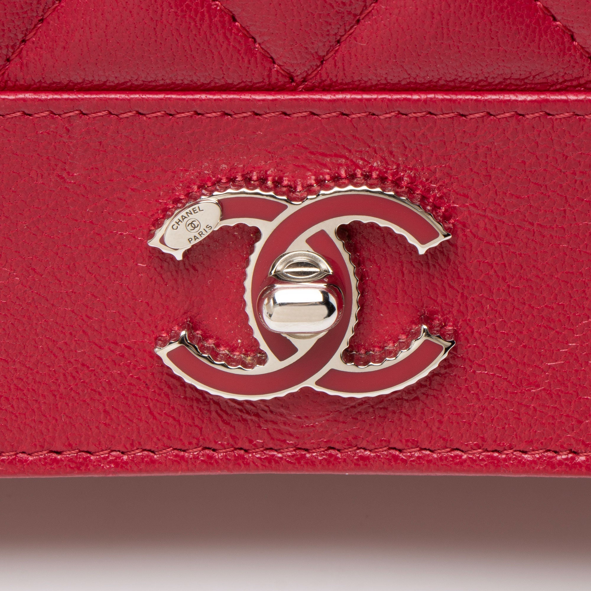 Chanel Sheepskin Mademoiselle Vintage Wallet on Chain