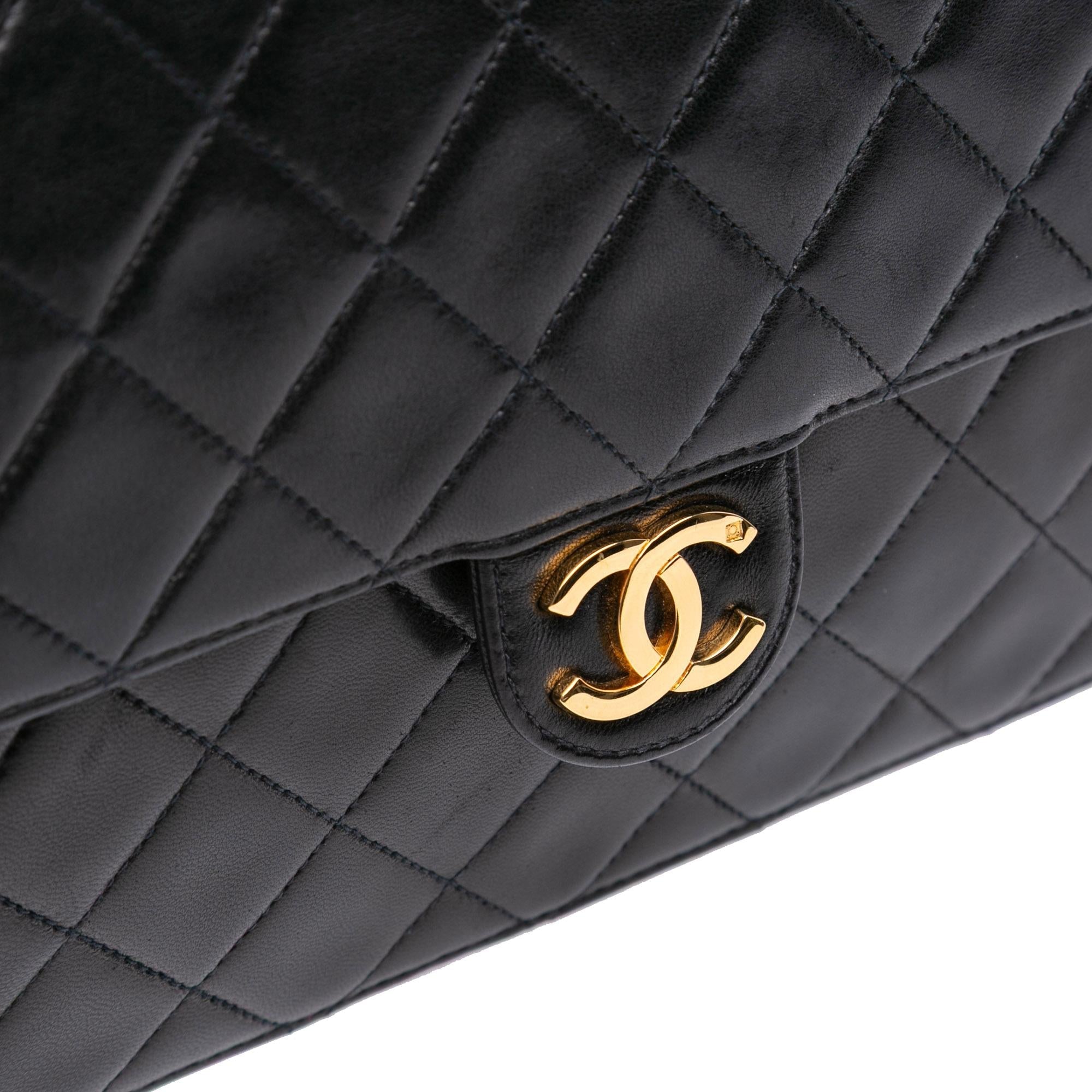 Chanel Small CC Quilted Lambskin Half Single Flap