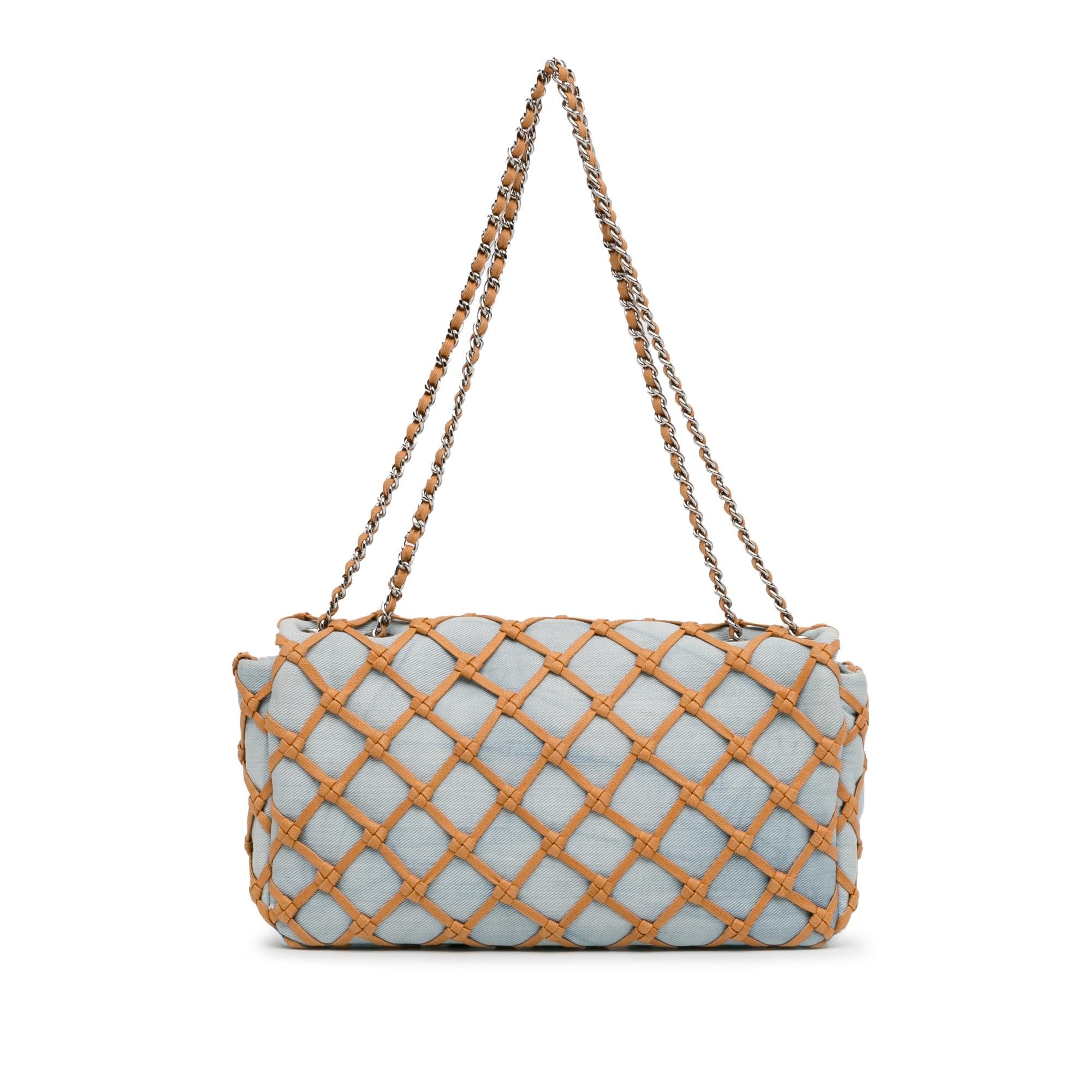 Chanel Small Denim Canebiers Net Flap