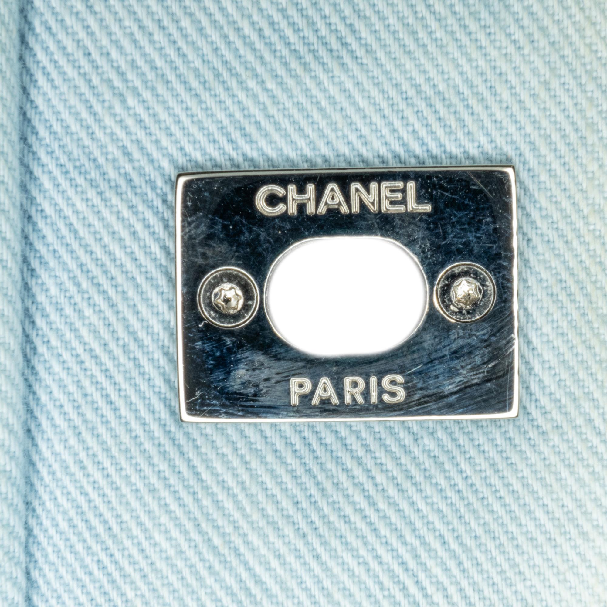 Chanel Small Denim Canebiers Net Flap