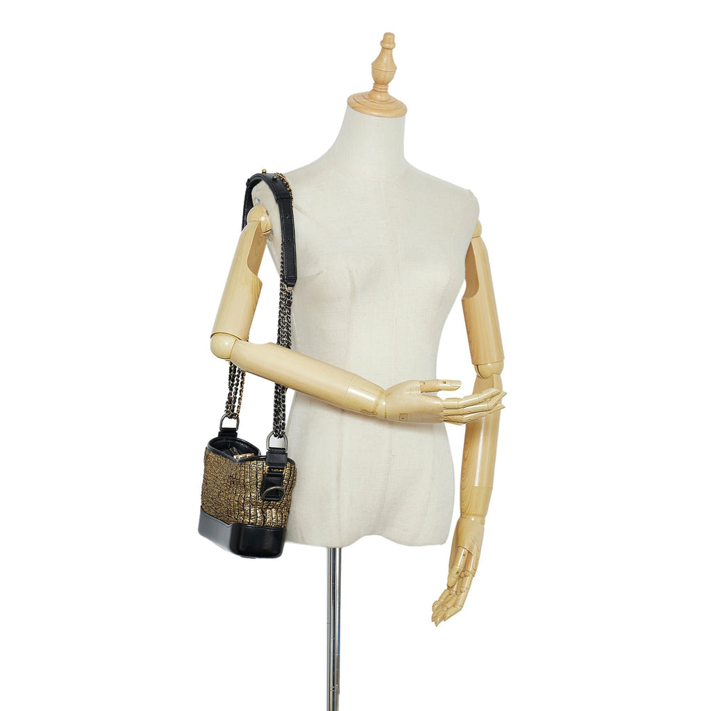 Chanel Small Painted Knit Gabrielle Crossbody Bag