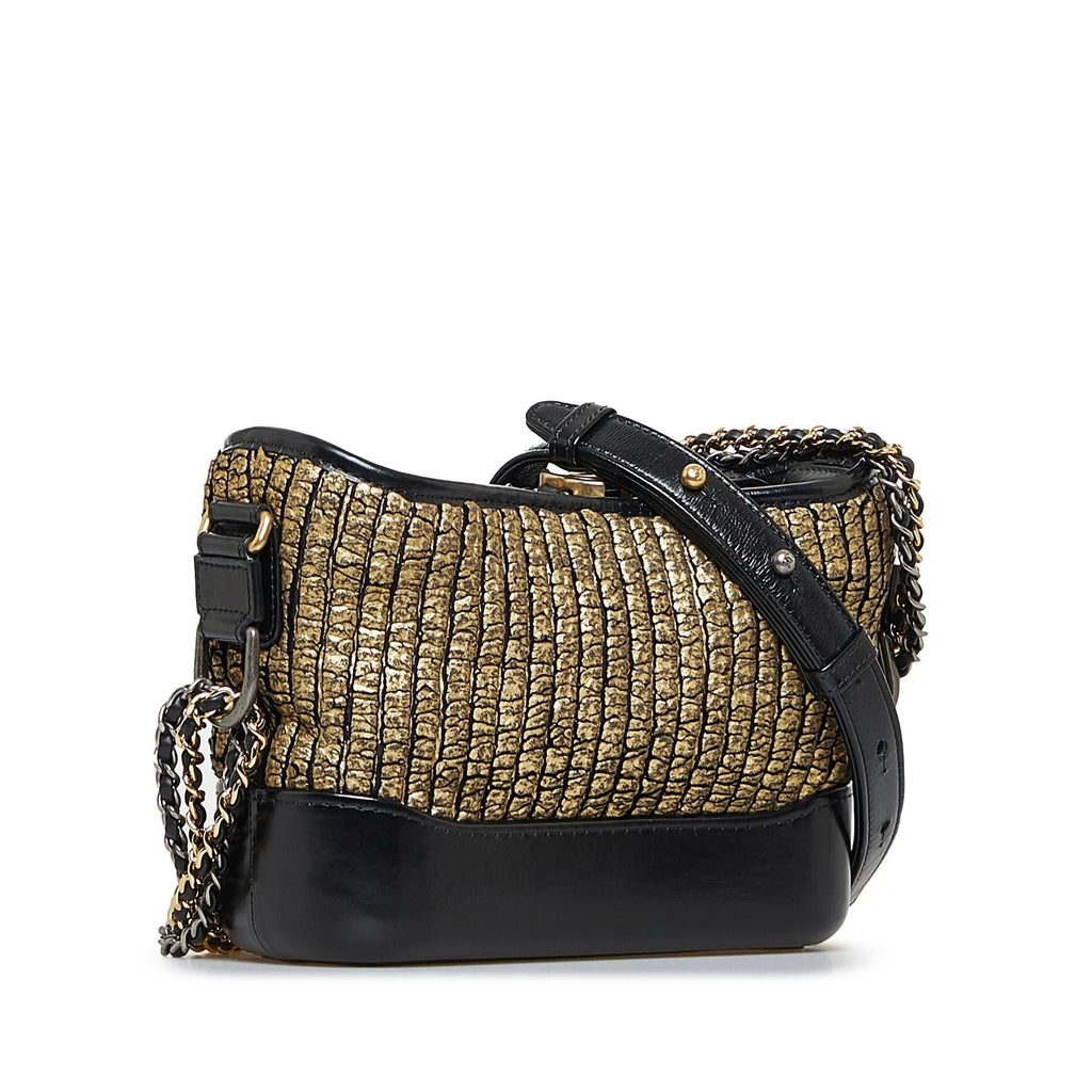 Chanel Small Painted Knit Gabrielle Crossbody Bag