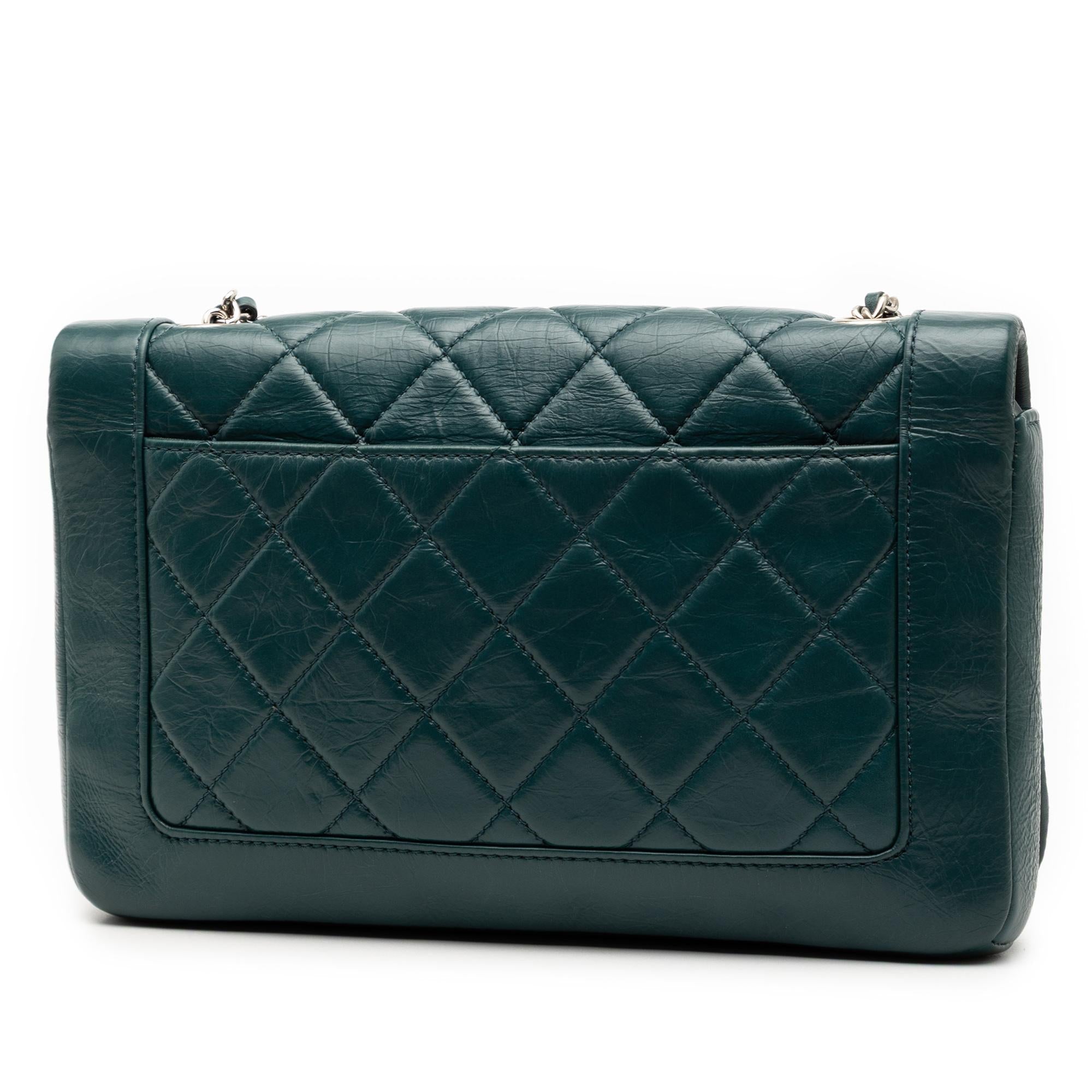 Chanel Small Quilted Crumpled Calfskin Bi Vintage Full Flap