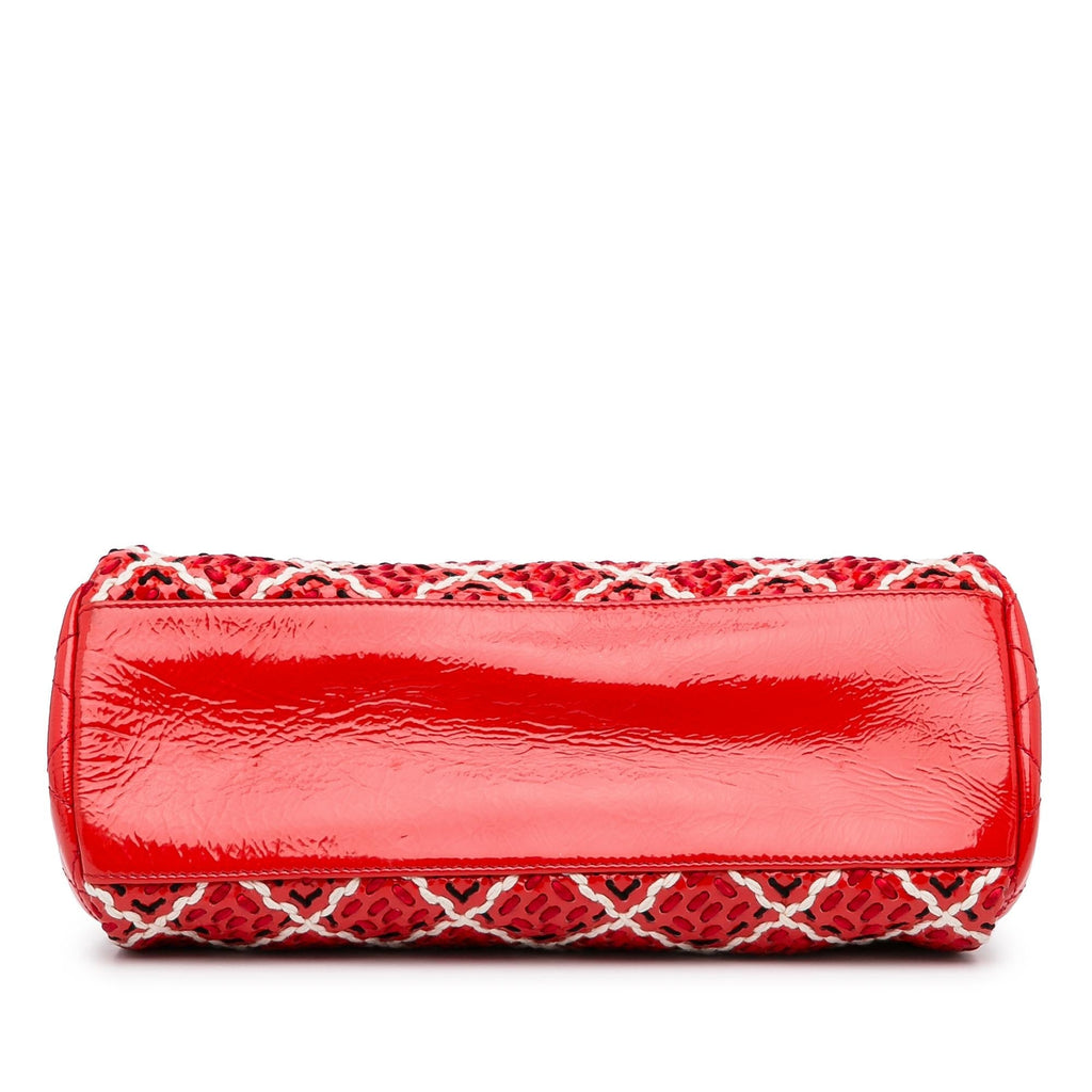 Chanel Small Stitch Just Mademoiselle Bowling Bag (SHG-uVLABc)