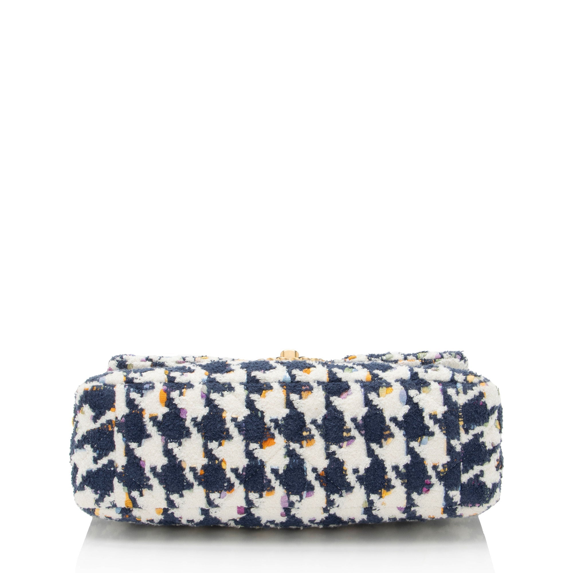 Chanel Tweed Houndstooth 19 Medium Flap Shoulder Bag