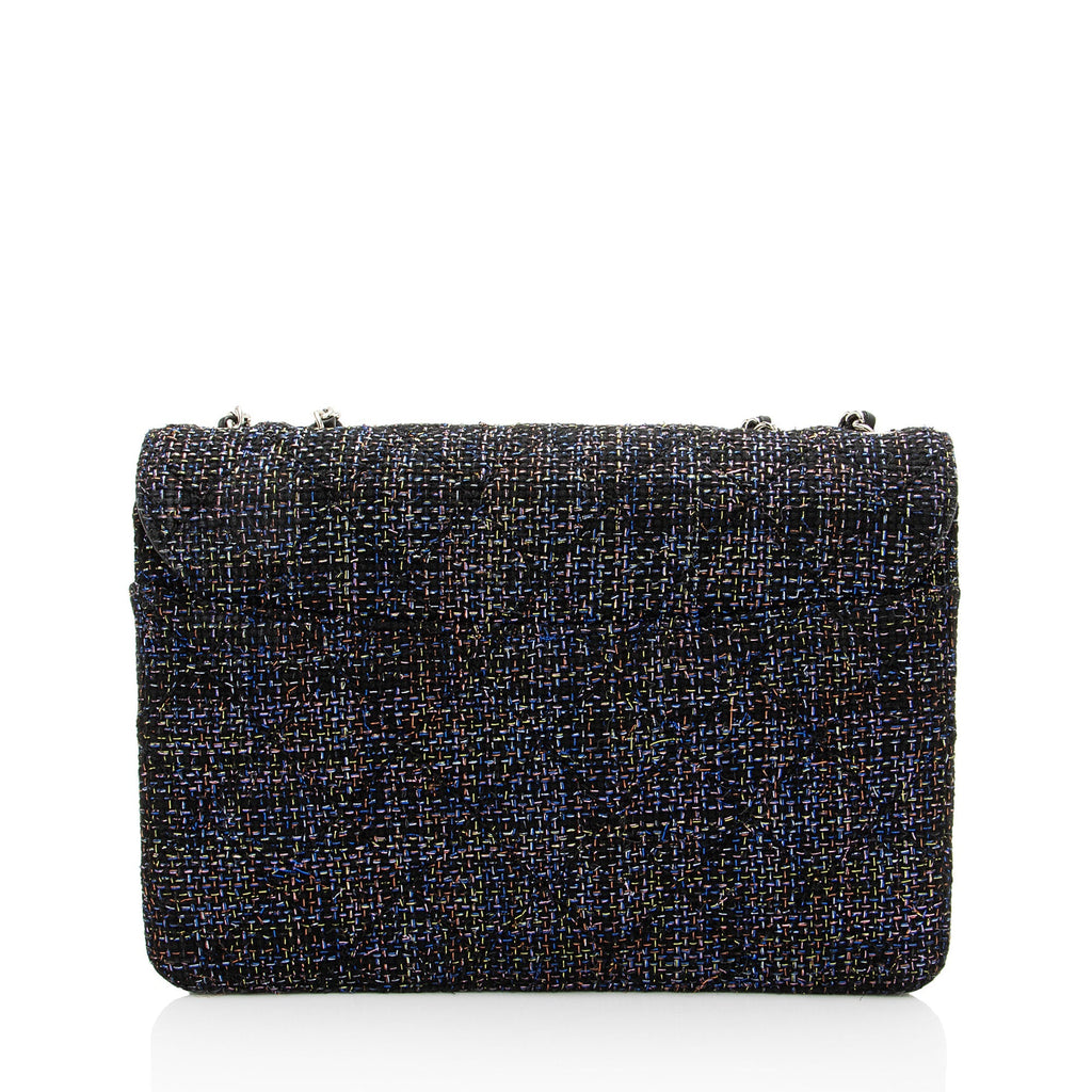 Chanel Tweed Lambskin Beauty Lock Flap Bag