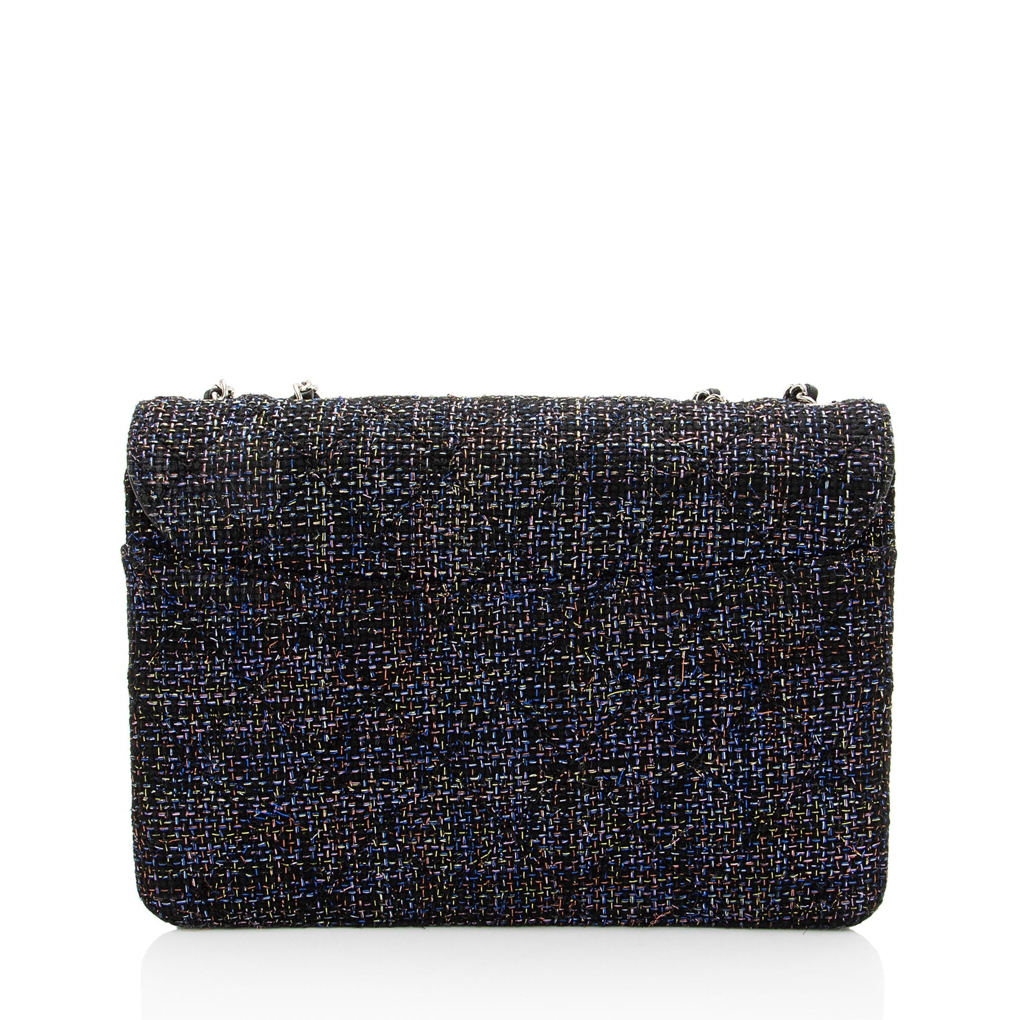 Chanel Tweed Lambskin Beauty Lock Flap Bag
