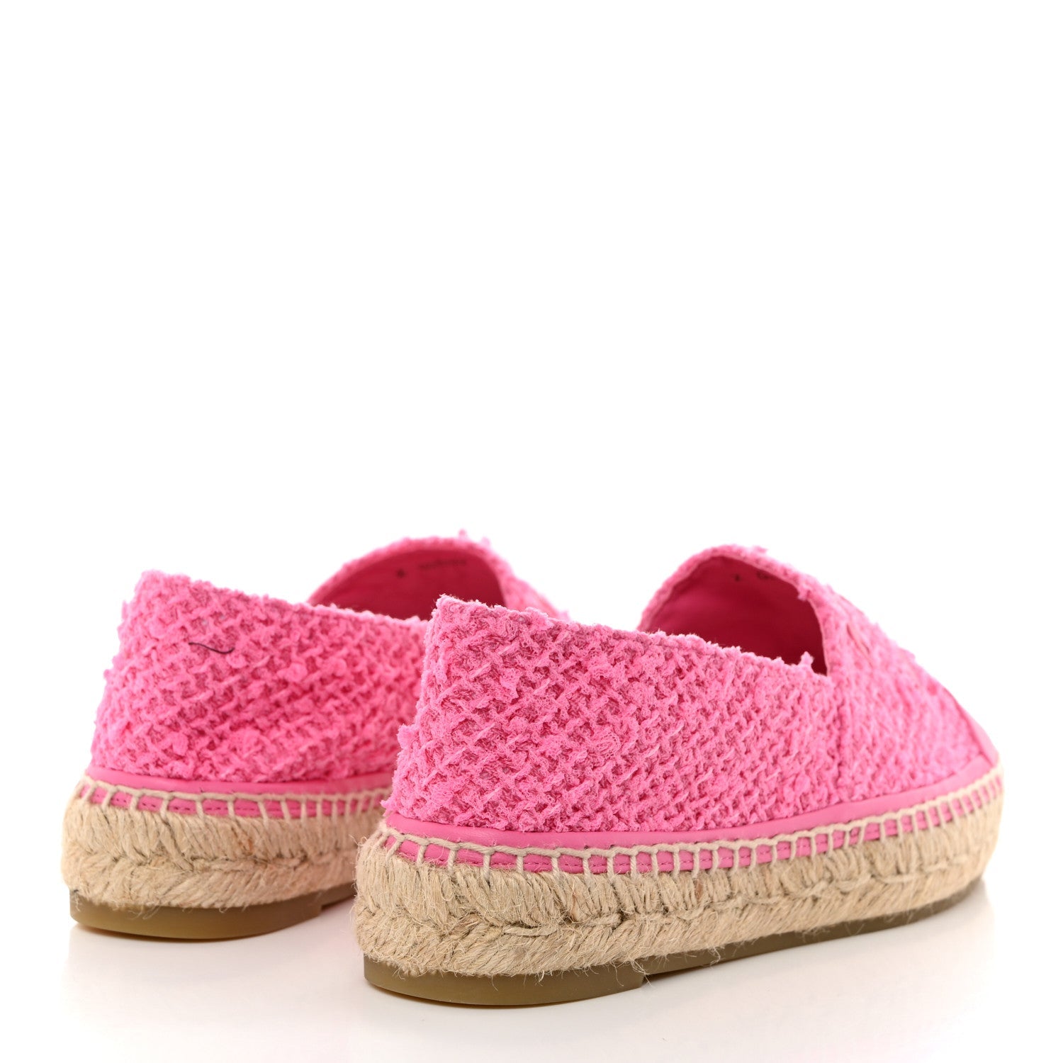 CHANEL TWEED LAMBSKIN CC ESPADRILLES