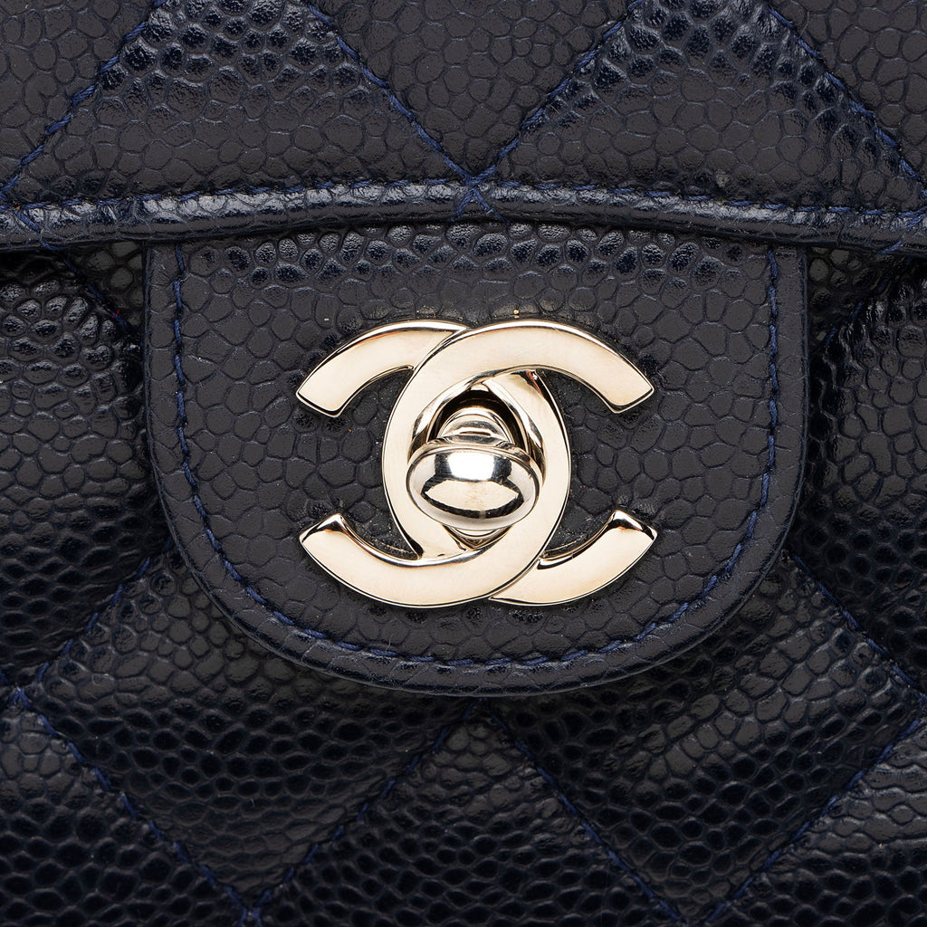 Chanel Vintage Caviar Classic Square Mini Flap Bag