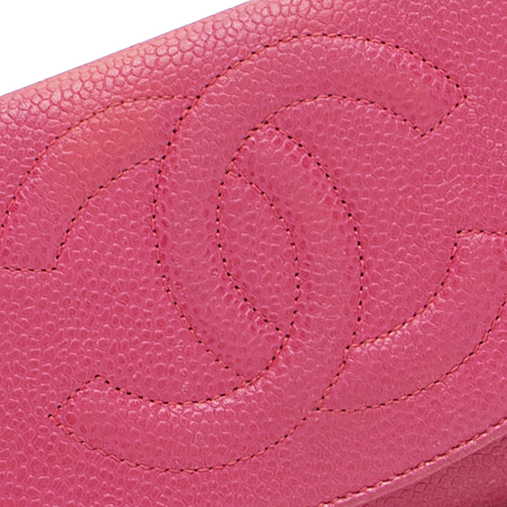 Chanel Vintage Caviar Leather Timeless CC Small Clutch