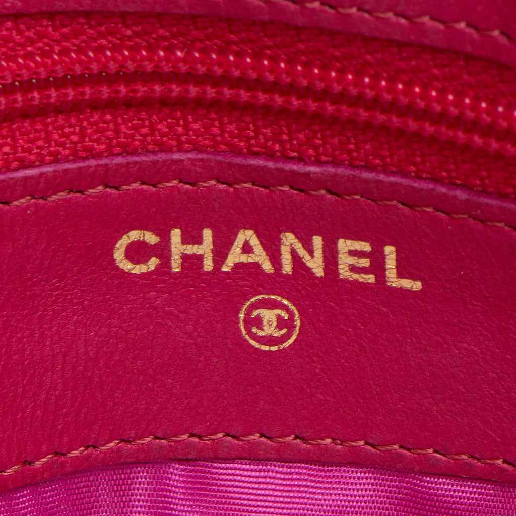 Chanel Vintage Caviar Leather Timeless CC Small Clutch